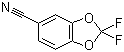 structure of CAS# 135132-34-2, 5-Cyano-2,2-difluoro-1,3-benzodioxole;2,2-Difluoro-5-cyano-1,3-benzodioxole