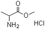 structure of CAS# 13515-97-4, Methyl DL-2-aminopropanoate hydrochloride;DL-Alanine methyl ester hydrochloride