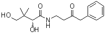 structure of CAS# 1351758-37-6, (2R)-2-Hydroxy-3-(hydroxymethyl)-3-methyl-N-(3-oxo-4-phenylbutyl)butanamide;RR6 (vanin inhibitor)