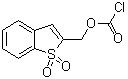 structure of CAS# 135204-19-2, 1,1-Dioxobenzo[b]thiophen-2-ylmethyl chloroformate;Carbonochloridic acid benzo[b]thien-2-ylmethyl ester S,S-dioxide