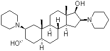 2,16-双(哌啶-1-基)雄甾-3,17-二醇分子结构 (CAS 13522-16-2)