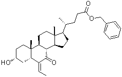 (3alpha,5beta)-6-Ethylidene-3-hydroxy-7-oxo-cholan-24-oic acid phenylmethyl ester molecular structure (CAS 1352328-66-5)