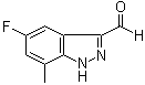 5-Fluoro-7-methyl-1H-indazole-3-carboxaldehyde molecular structure (CAS 1352393-90-8)