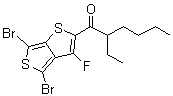 1-(4,6-Dibromo-3-fluorothieno[3,4-b]thien-2-yl)-2-ethyl-1-hexanone molecular structure (CAS 1352743-83-9)