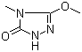 structure of CAS# 135302-13-5, 2,4-Dihydro-5-methoxy-4-methyl-3H-1,2,4-triazol-3-one