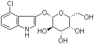 4-氯-3-吲哚基 beta-D-吡喃半乳糖苷分子结构 (CAS 135313-63-2)