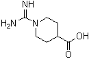 1-(Aminoiminomethyl)-4-piperidinecarboxylic acid molecular structure (CAS 135322-16-6)