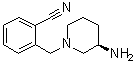 2-[[(3R)-3-Amino-1-piperidinyl]methyl]benzonitrile molecular structure (CAS 1353254-17-7)