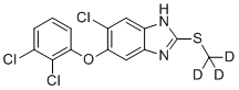 Triclabendazole-D3 molecular structure (CAS 1353867-93-2)