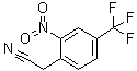 结构式 CAS# 13544-06-4, 2-硝基-4-(三氟甲基)苯乙腈