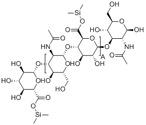 Dimethylsilanol hyaluronate molecular structure (CAS 135507-00-5)