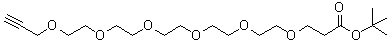 4,7,10,13,16,19-Hexaoxadocos-21-ynoic acid 1,1-dimethylethyl ester molecular structure (CAS 1355197-95-3)