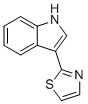 structure of CAS# 135531-86-1, Camalexin;2-(1H-indol-3-yl)-1,3-thiazole