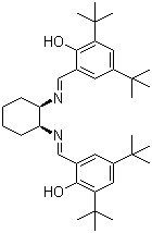 结构式 CAS# 135616-40-9, (R,R)-(-)-N,N'-双(3,5-二叔丁基亚水杨基)-1,2-环己二胺