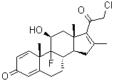 (11beta)-21-Chloro-9-fluoro-11-hydroxy-16-methylpregna-1,4,16-triene-3,20-dione molecular structure (CAS 1356190-17-4)