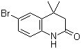 6-Bromo-3,4-dihydro-4,4-dimethylquinolin-2(1H)-one molecular structure (CAS 135631-90-2)