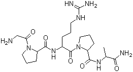 Glycyl-L-prolyl-L-arginyl-L-prolyl-L-alaninamide molecular structure (CAS 135679-88-8)