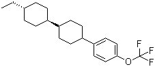 4-[trans-4-(trans-4-Ethylcyclohexyl)cyclohexyl]-1-trifluoromethoxybenzene molecular structure (CAS 135734-59-7)