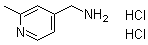 结构式 CAS# 1357353-58-2, 2-甲基-4-吡啶甲胺二盐酸盐