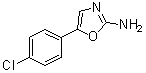 5-(4-Chlorophenyl)-2-oxazolamine molecular structure (CAS 13576-51-7)