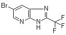 6-溴-2-(三氟甲基)-3H-咪唑并[4,5-b]吡啶分子结构 (CAS 13577-72-5)