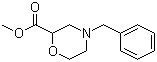 4-(Phenylmethyl)-2-morpholinecarboxylic acid methyl ester molecular structure (CAS 135782-29-5)