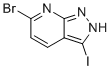 6-Bromo-3-iodo-1H-pyrazolo[3,4-b]pyridine molecular structure (CAS 1357946-55-4)