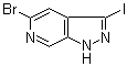 5-Bromo-3-iodo-1H-pyrazolo[3,4-c]pyridine molecular structure (CAS 1357947-08-0)