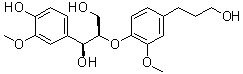 赤式-愈创木基甘油-beta-O-4'-二氢松柏醇分子结构 (CAS 135820-77-8)