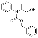 2,3-二氢-2-(羟甲基)-1H-吲哚-1-羧酸苄酯分子结构 (CAS 135829-04-8)