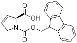 (S)-1-[[(9H-Fluoren-9-yl)methoxy]carbonyl]-2,5-dihydro-1H-pyrrole-2-carboxylic acid molecular structure (CAS 135837-63-7)