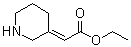 2-(3-Piperidinylidene)acetic acid ethyl ester molecular structure (CAS 1358679-89-6)