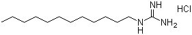 Dodecylguanidine monohydrochloride molecular structure (CAS 13590-97-1)
