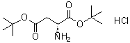 D-Aspartic acid bis(1,1-dimethylethyl) ester hydrochloride molecular structure (CAS 135904-71-1)