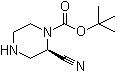 (2R)-2-Cyano-1-piperazinecarboxylic acid 1,1-dimethylethyl ester molecular structure (CAS 1359658-44-8)