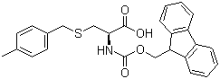 Fmoc-S-(4-methylbenzyl)-L-cysteine molecular structure (CAS 136050-67-4)