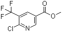 6-Chloro-5-(trifluoromethyl)-3-pyridinecarboxylic acid methyl ester molecular structure (CAS 1360952-35-7)