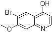 6-溴-7-甲氧基-4-喹啉醇分子结构 (CAS 1361235-54-2)
