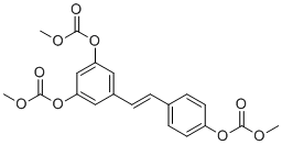 Resveratrol tris(methyl carbonate) molecular structure (CAS 1361333-19-8)