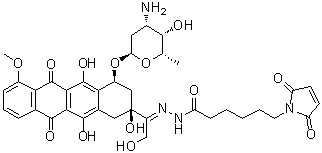 Aldoxorubicin molecular structure (CAS 1361644-26-9)