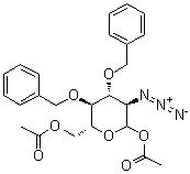 2-Azido-2-deoxy-3,4-bis-O-(phenylmethyl)-D-glucopyranose 1,6-diacetate molecular structure (CAS 136172-58-2)