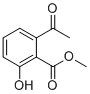甲基2-乙酰基-6-羟基苯甲酸酯分子结构 (CAS 136192-85-3)