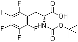 Boc-D-pentafluorophenylalanine molecular structure (CAS 136207-26-6)