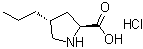 (4R)-4-丙基-L-脯氨酸盐酸盐分子结构 (CAS 13626-46-5)