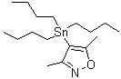 结构式 CAS# 136295-80-2, 4-三丁基锡烷基-3,5-二甲基异恶唑