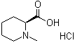 structure of CAS# 136312-85-1, (S)-1-Methyl-2-piperidinecarboxylic acid hydrochloride