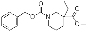 Methyl 1-carbobenzoxy-3-ethylpiperidine-3-carboxylate molecular structure (CAS 1363166-02-2)