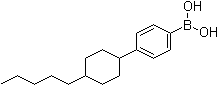 结构式 CAS# 136321-96-5, [4-(4-戊基环己基)苯基]硼酸
