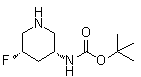 N-[(3R,5S)-5-Fluoro-3-piperidinyl]carbamic acid 1,1-dimethylethyl ester molecular structure (CAS 1363378-08-8)