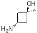 trans-3-Amino-1-methylcyclobutanol molecular structure (CAS 1363381-26-3)